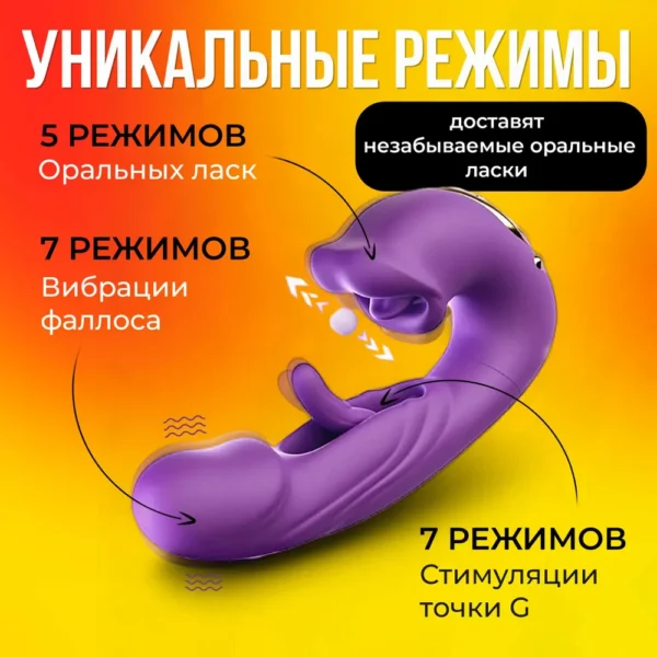 Вибратор с языком клиторальный — изображение 4
